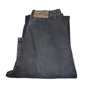 Vintage Rockies Western Black High Rise Jeans Made In The USA Sz13x36 Wedgie